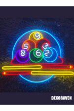 Bilardo Neon Tabela Dekoratif Aydınlatma