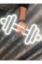 Dumbell Dekoratif Neon Led / Neon Tasarım Gece Aydınlatması
