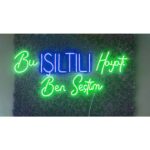 Bu Işıltılı Hayatı Ben Seçtim Yazılı Neon Led Aydınlatma Tabela Güzellik Merkezi Dekorasyon