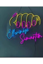 Ellerinizi Şımartın Yazılı Neon Led Güzellik Merkezi Tabela