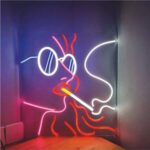 Girl Smoke Neon Led