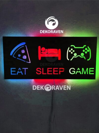 Gamer Led Işıklı Tablo