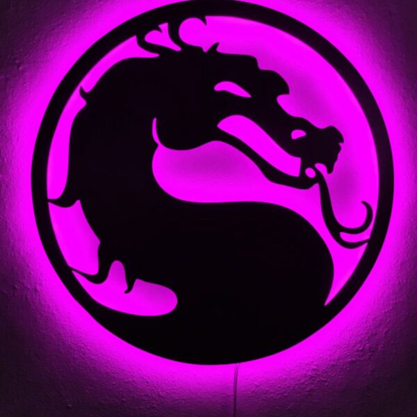 Mortal Kombat Led Işıklı Tabloo