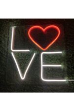 Love Aşk Sevgi Neon Yazı Neon Tabela Neon Yazı Dekoratif Aydınlatma
