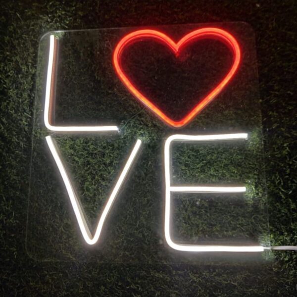 Love Aşk Sevgi Neon Yazı Neon Tabela Neon Yazı Dekoratif Aydınlatma