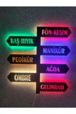 Kuaför Dekorasyon Led Işıklı Tablo