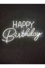 Happy Birthday -doğum Günü Parti Kutlama Neon Tabela Neon Yazı Dekoratif Aydınlatma