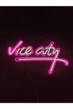 Gta Vice City Neon Tabela Neon Yazı Dekoratif Aydınlatma