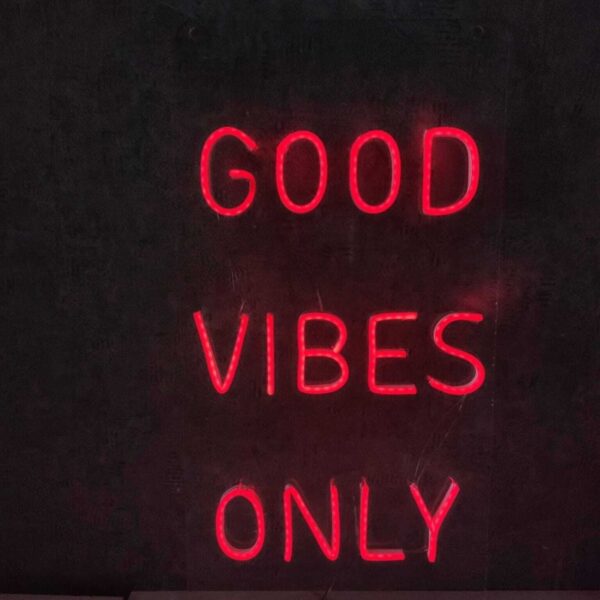 Good Vibes Only Neon Tabela Neon Yazı Dekoratif Aydınlatma