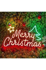 Merry Christmas Yılbaşı Süsü Noel Neon Tabela Neon Yazı Dekoratif Aydınlatma