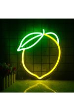 Limon Neon Tabela Neon Yazı Dekoratif Aydınlatma Ve Gece Lambası