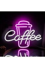 Coffee Neon Tabela Neon Yazı Dekoratif Aydınlatma Ve Gece Lambası