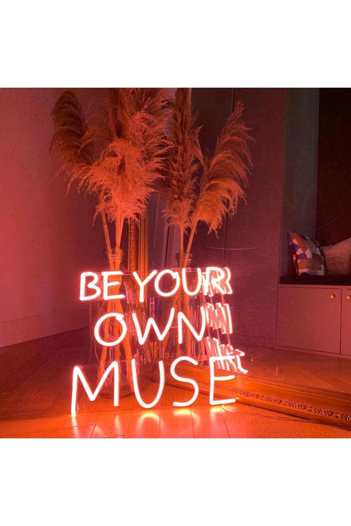 1_org_zoom Be Your Own Muse Neon Tabela Neon Yazı Dekoratif Aydınlatma Ve Gece Lambas - Görsel 1