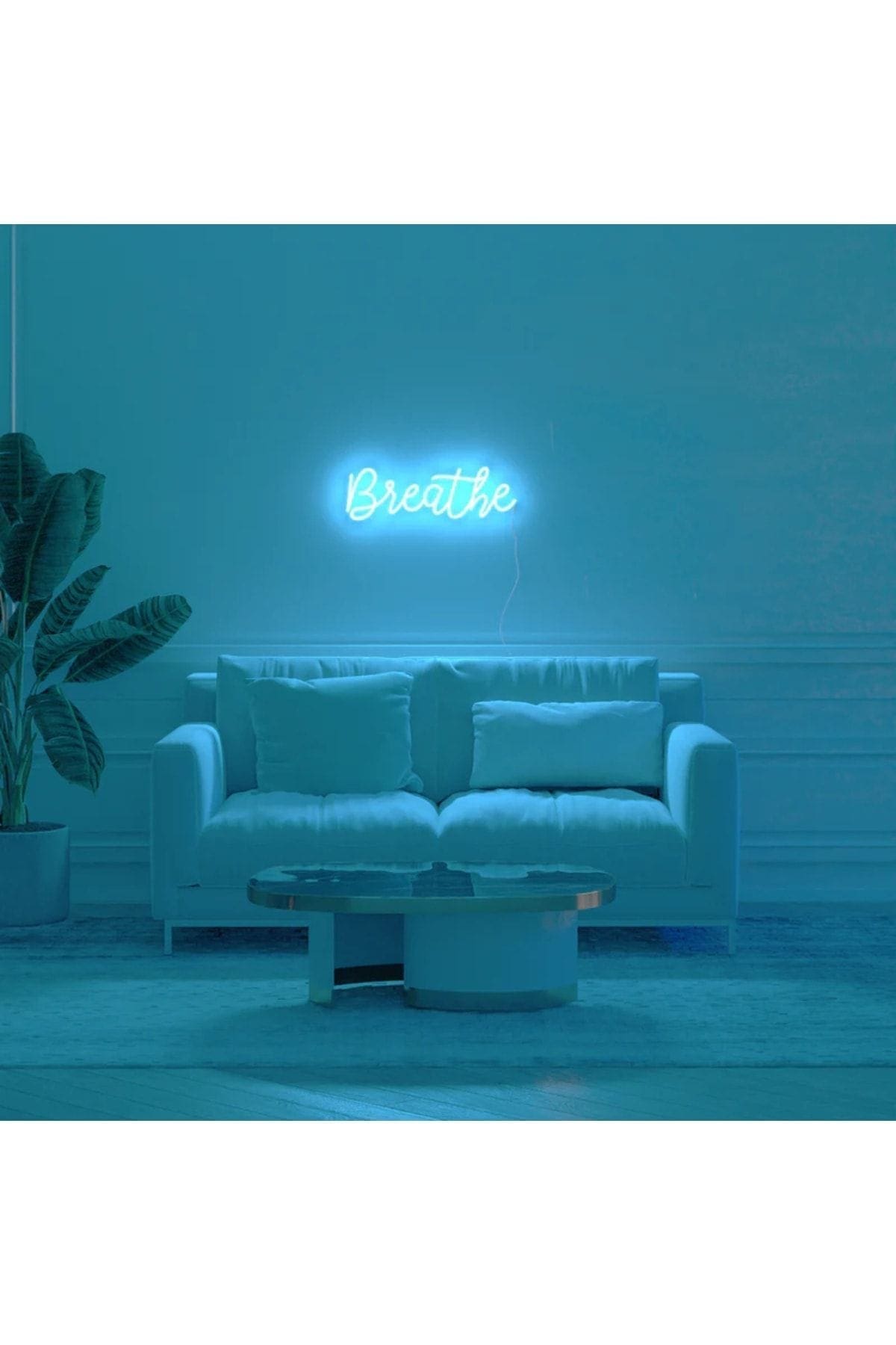 1_org_zoom Breathe Neon Tabela Neon Yazı Dekoratif Aydınlatma Ve Gece Lambası - Görsel 1