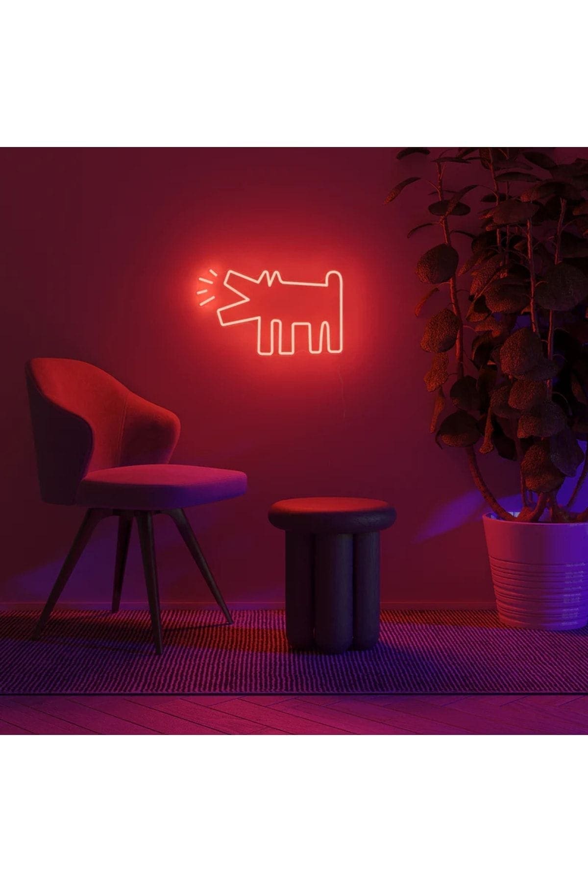 1_org_zoom Köpek Neon Tabela Neon Yazı Dekoratif Aydınlatma Ve Gece Lambası - Görsel 1