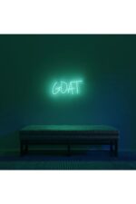 Goat Neon Tabela Neon Yazı Dekoratif Aydınlatma Ve Gece Lambası