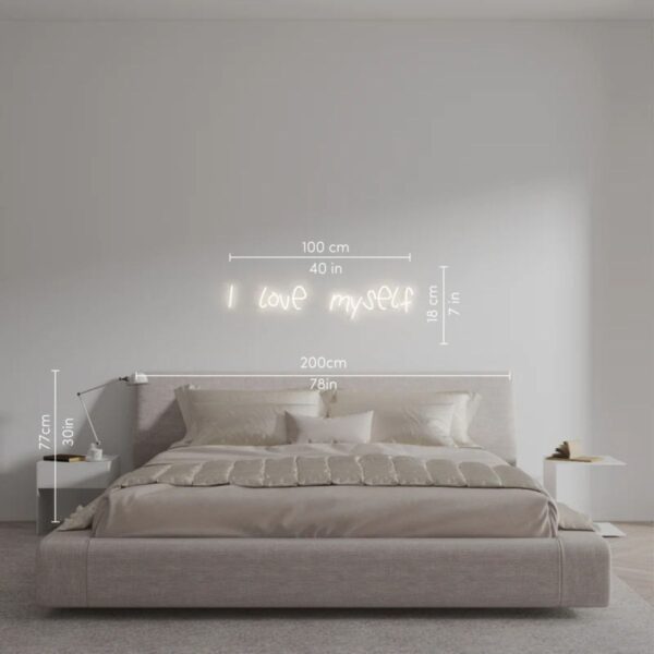 I Love Myself Neon Tabela Neon Yazı Dekoratif Aydınlatma Ve Gece Lambası