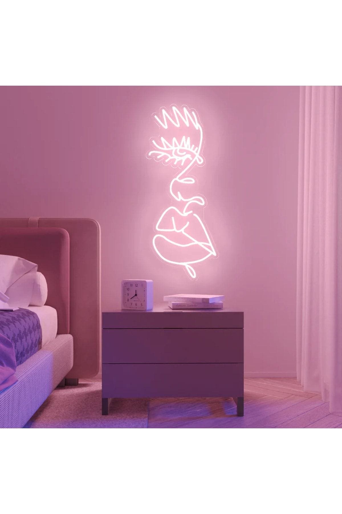 1_org_zoom Woman Neon Tabela Neon Yazı Dekoratif Aydınlatma Ve Gece Lambası - Görsel 1