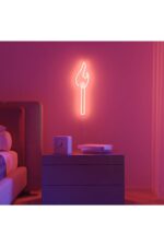 Kibrit Ateş Neon Tabela Neon Yazı Dekoratif Aydınlatma Ve Gece Lambası