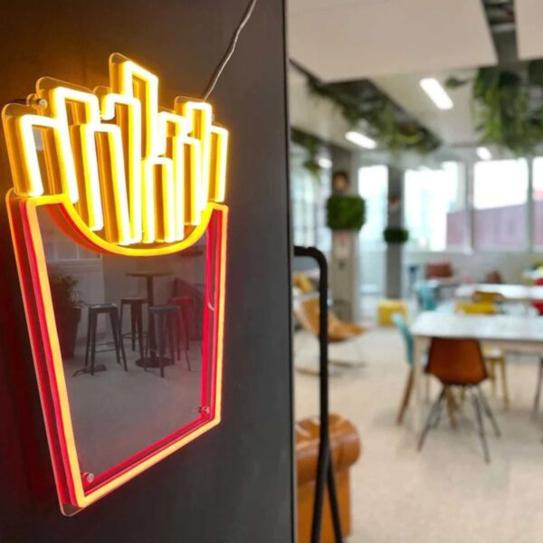 Patates Kızartması Neon Tabela Neon Yazı Dekoratif Aydınlatma Ve Gece Lambası