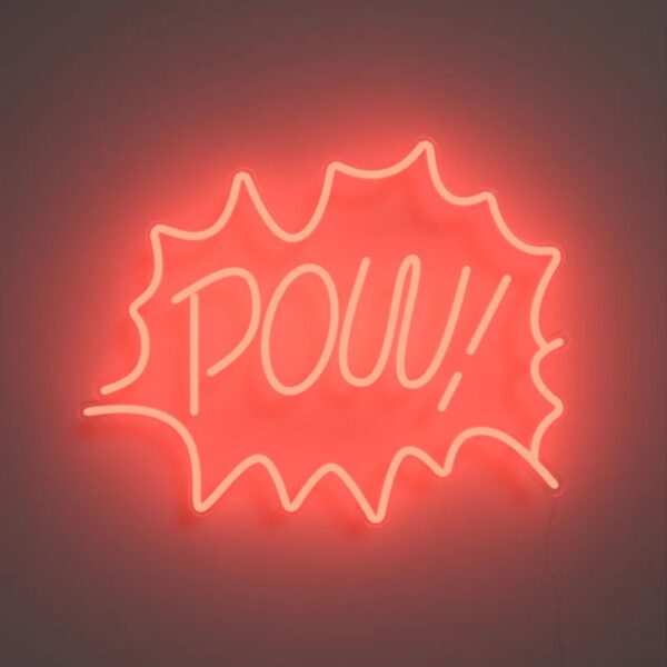 Pow Neon Tabela Neon Yazı Dekoratif Aydınlatma Ve Gece Lambası