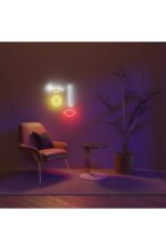 Kadın Siület Neon Tabela Neon Yazı Dekoratif Aydınlatma Ve Gece Lambası