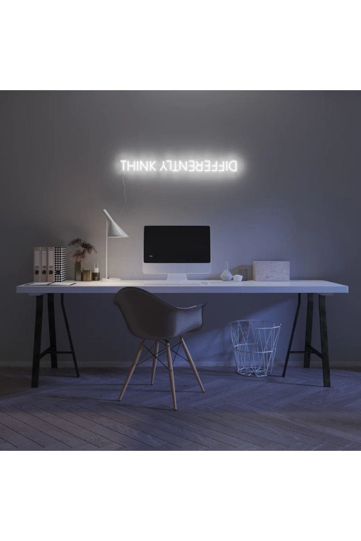 1_org_zoom Think Differently Neon Tabela Neon Yazı Dekoratif Aydınlatma Ve Gece Lambası - Görsel 1