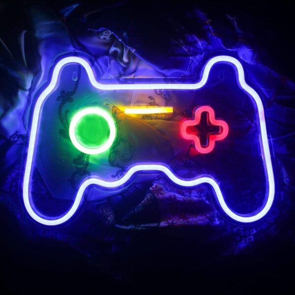Playstation Konsol Neon Tabela Neon Yazı Dekoratif Aydınlatma Ve Gece Lambası