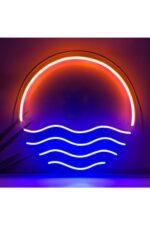 Gün Batımı Sunset Neon Tabela Neon Yazı Dekoratif Aydınlatma Ve Gece Lambası