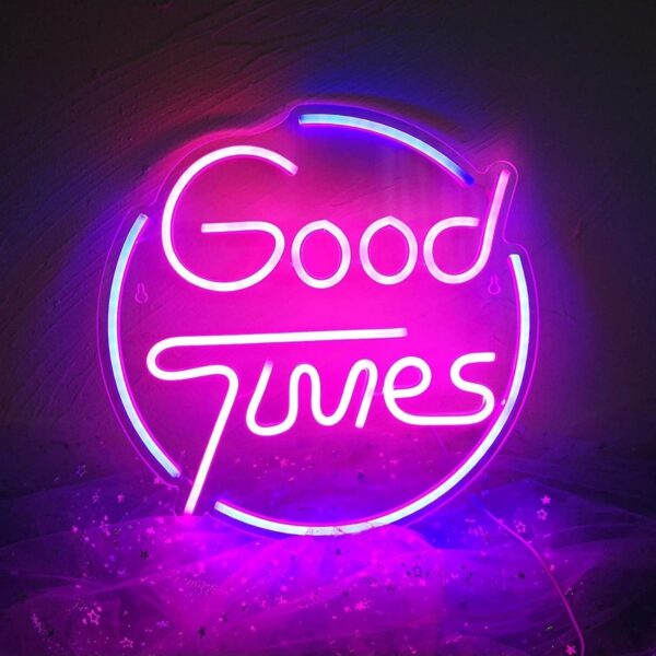 Good Times Neon Tabela Neon Yazı Dekoratif Aydınlatma Ve Gece Lambası