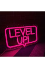 Level Up Neon Tabela Neon Yazı Dekoratif Aydınlatma Ve Gece Lambası