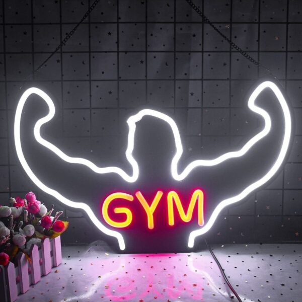 Fitness Gym Neon Tabela Neon Yazı Dekoratif Aydınlatma Ve Gece Lambası