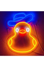 Ördek Neon Tabela Neon Yazı Dekoratif Aydınlatma Ve Gece Lambası