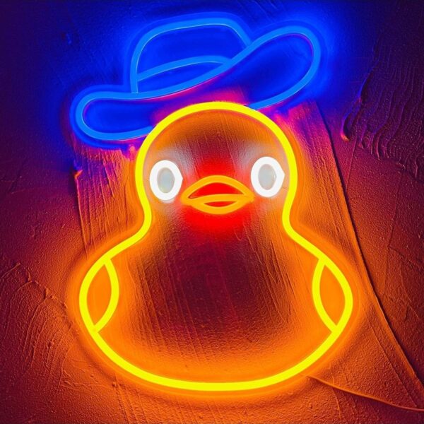 Ördek Neon Tabela Neon Yazı Dekoratif Aydınlatma Ve Gece Lambası