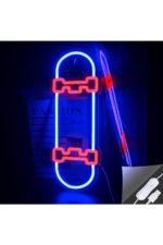 Kaykay Skateboard Neon Tabela Neon Yazı Dekoratif Aydınlatma Ve Gece Lambası