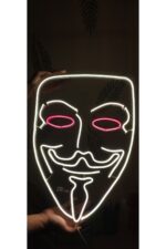 V For Vendetta Anymouos Neon Led Tabela