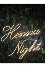 Henna Night Neon Led Duvar Dekarasyon 45*40 Cm - Görsel 2