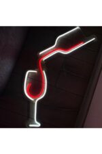 Şarap Kadehi Neon Led Dekoratif Neon Led Aydınlatma Dekor