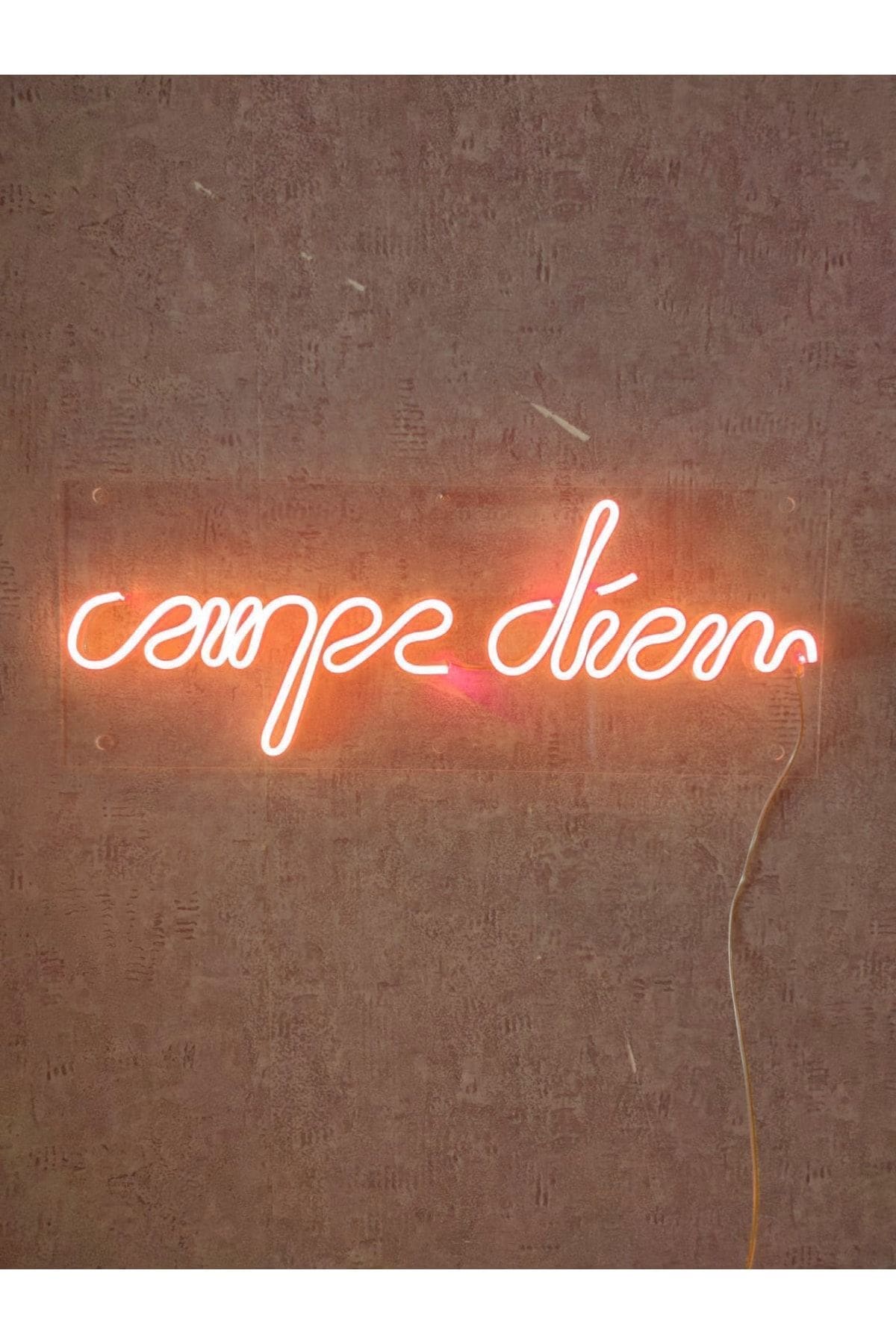 1_org_zoom Carpe Diem Neon Led Tabela Dekoratif Aydınlatma - Görsel 1