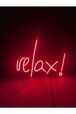 Relax Neon Led Tabela Dekoratif Aydınlatma