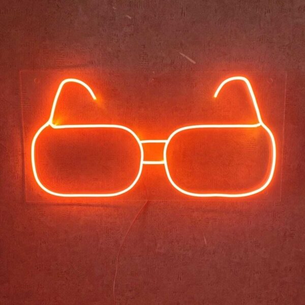 Gözlük Neon Led Tabela Vintage