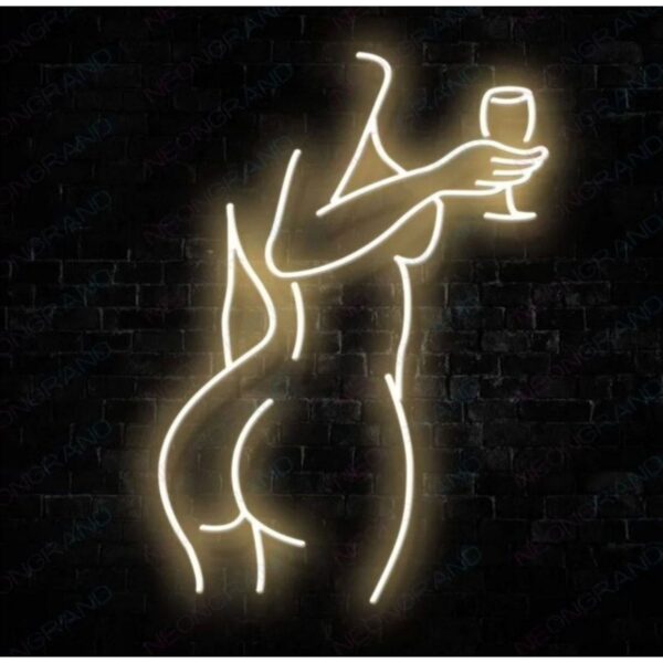 Woman Body Neon Led Dekoratif Duvar Yazısı Tabelası Aydınlatması Gece Lambası Smc 1055