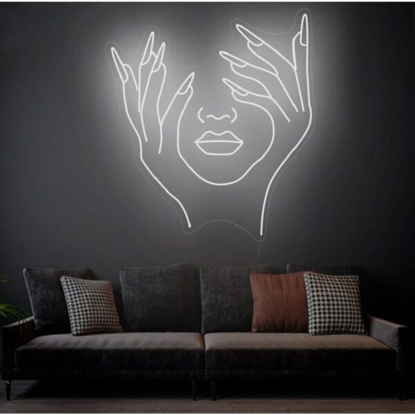 Saklı Güzellik - Neon Led Dekoratif Duvar Yazısı Tabelası Aydınlatması Gece Lambası Smc -1026