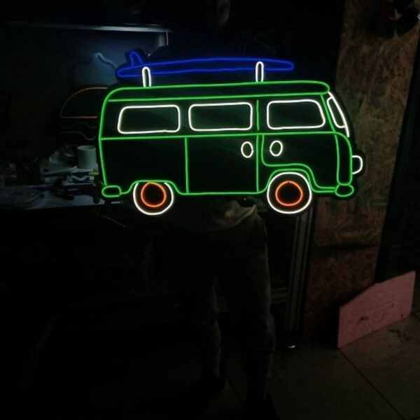 Karavan - Neon Led Dekoratif Duvar Yazısı Tabelası Aydınlatması Gece Lambası Smc -1020