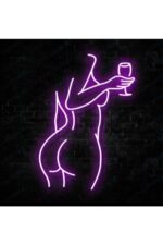 Woman Body - Neon Led Dekoratif Duvar Yazısı Tabelası Aydınlatması Gece Lambası Smc -1015 - Görsel 3