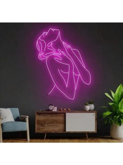 En Güzel Günde Woman - Kadın - Neon Led Dekoratif Duvar Yazısı Aydınlatması Gece Lambası