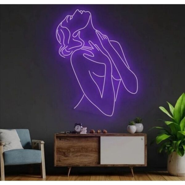 Woman - Kadın - Neon Led Dekoratif Duvar Yazısı Aydınlatması Gece Lambası Smc-1014