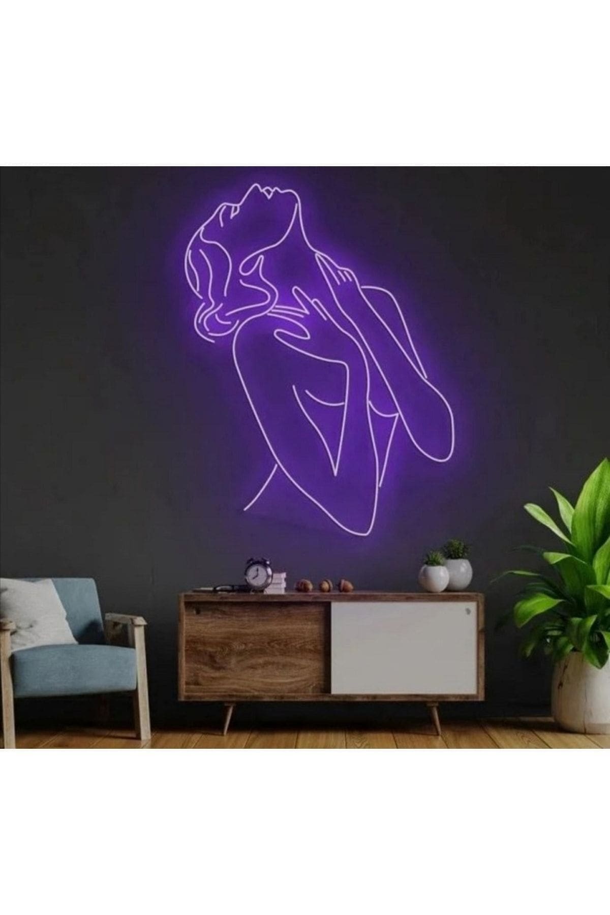 1_org_zoom Woman - Kadın - Neon Led Dekoratif Duvar Yazısı Aydınlatması Gece Lambası Smc-1014 - Görsel 1