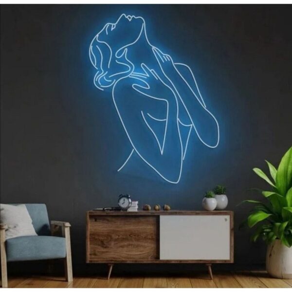 Woman- Neon Led Dekoratif Duvar Yazısı Aydınlatması Gece Lambası Smc-1014