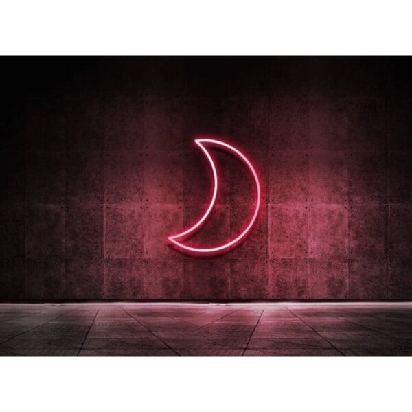 Moon Ay Hilal - Neon Led Dekoratif Duvar Yazısı Aydınlatması Gece Lambası